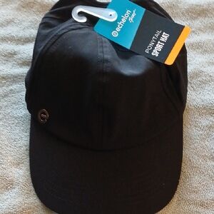 Black Ponytail Sport Hat